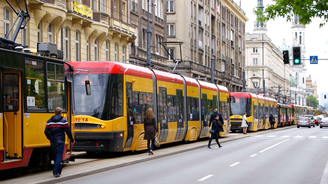 Zdjęcie ilustracyjne tramwajów w Warszawie
