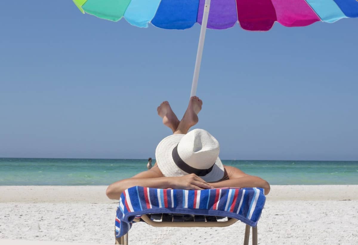 opalanie, wakacje, plaża, morze