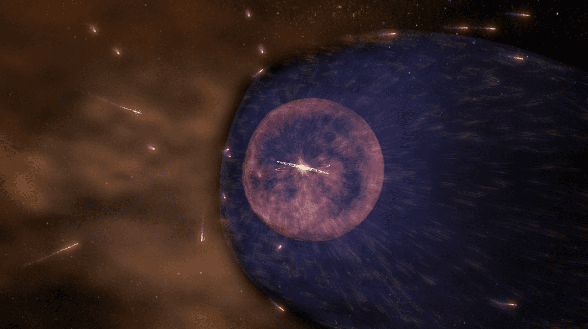 Ilustracja przedstawiająca heliosferę /Fot. NASA
