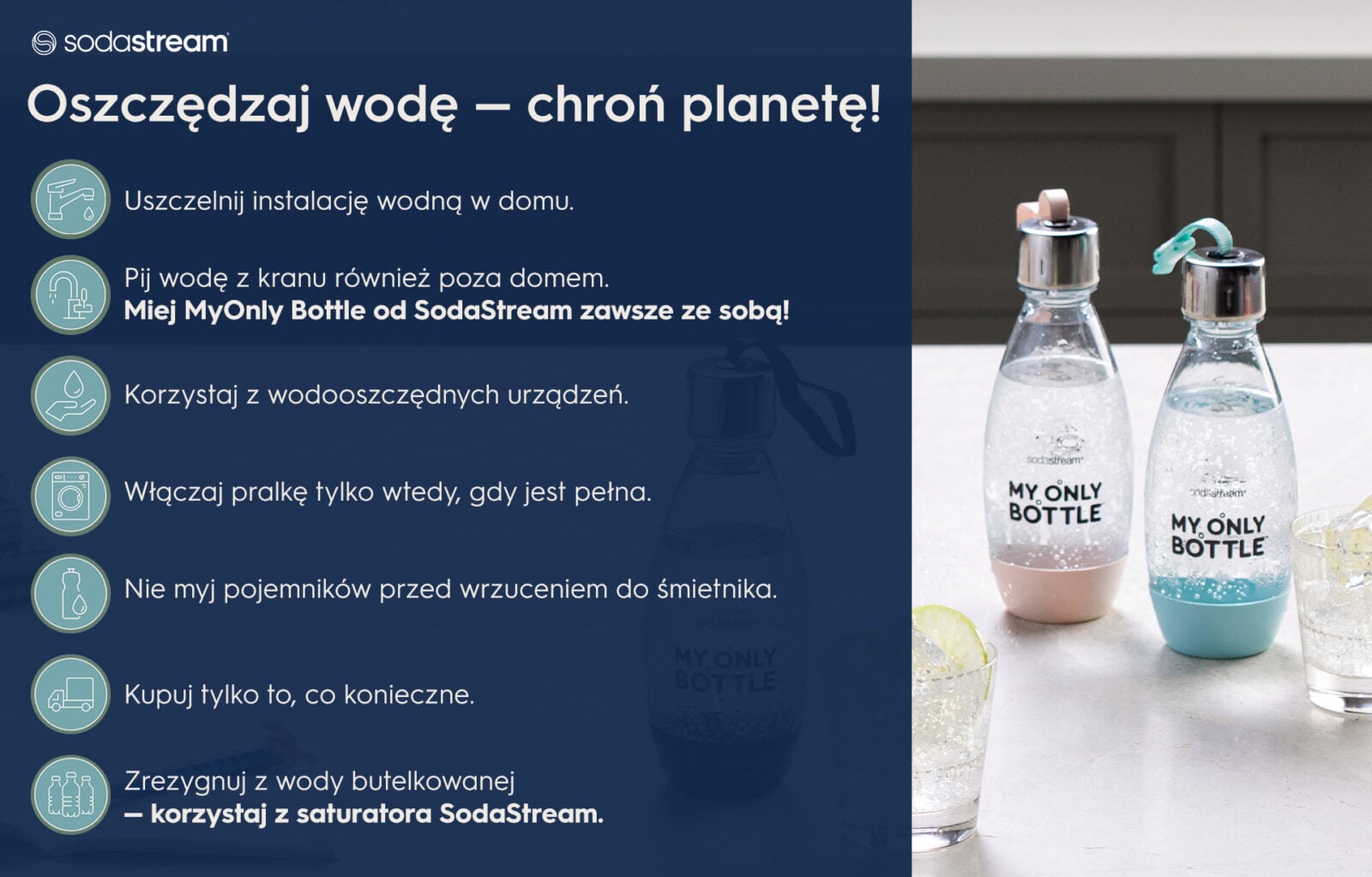 Oszczędzaj wodę — chroń planetę! - onfografika.