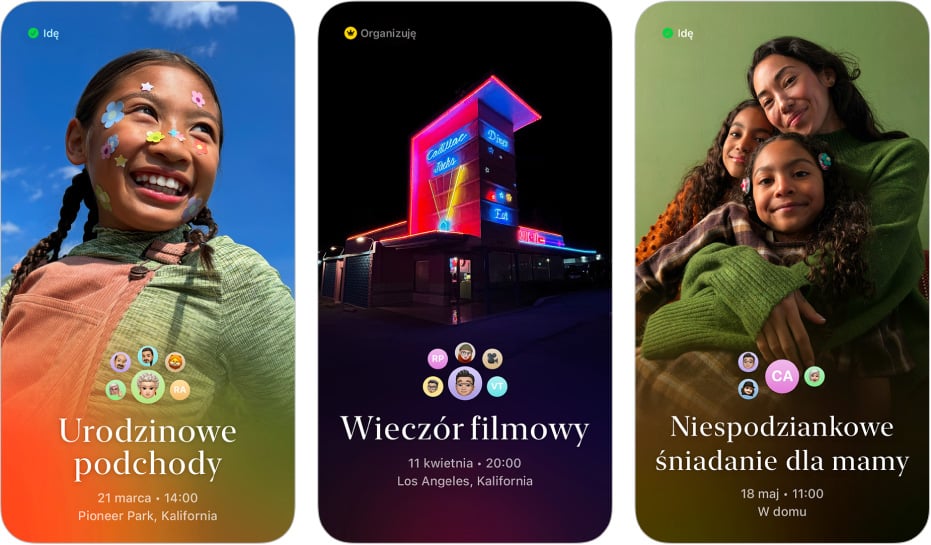 Aplikacja Zaproszenia Apple