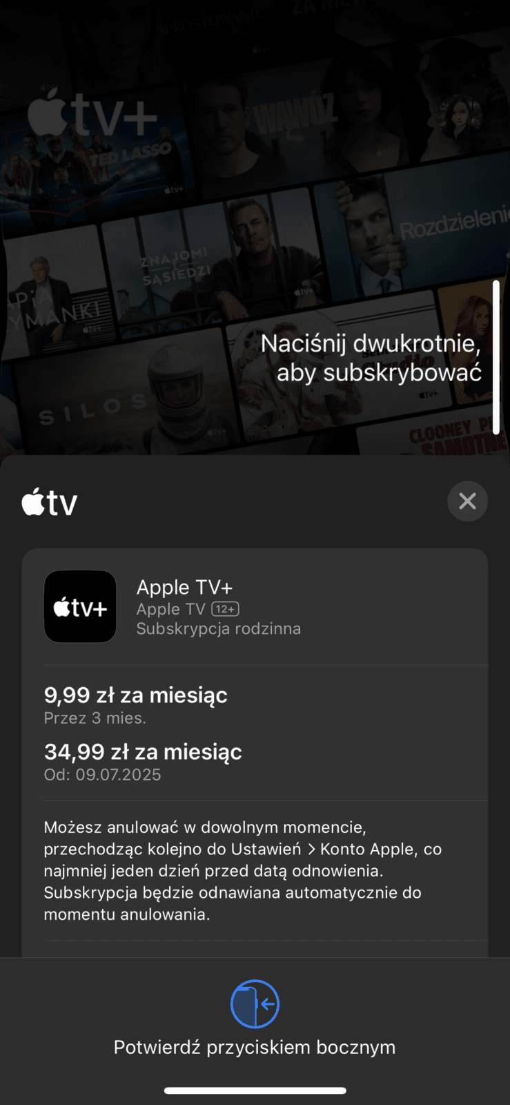 Oferta promocyjna w Apple TV+