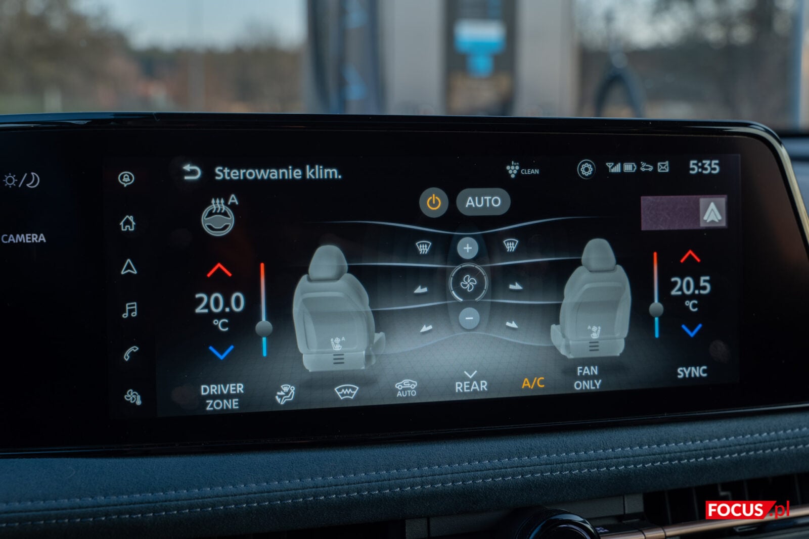 Nissan Ariya interfejs