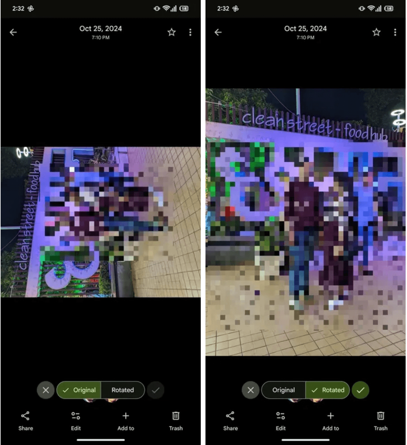 nowy interfejs obracania zdjęć