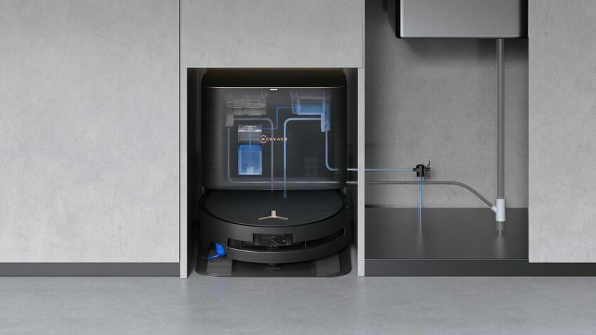 Ecovacs Deebot X9 Pro Omni dock polaczenie