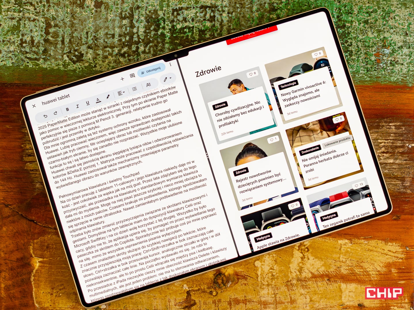 ekran papermatte w trybie kolorów