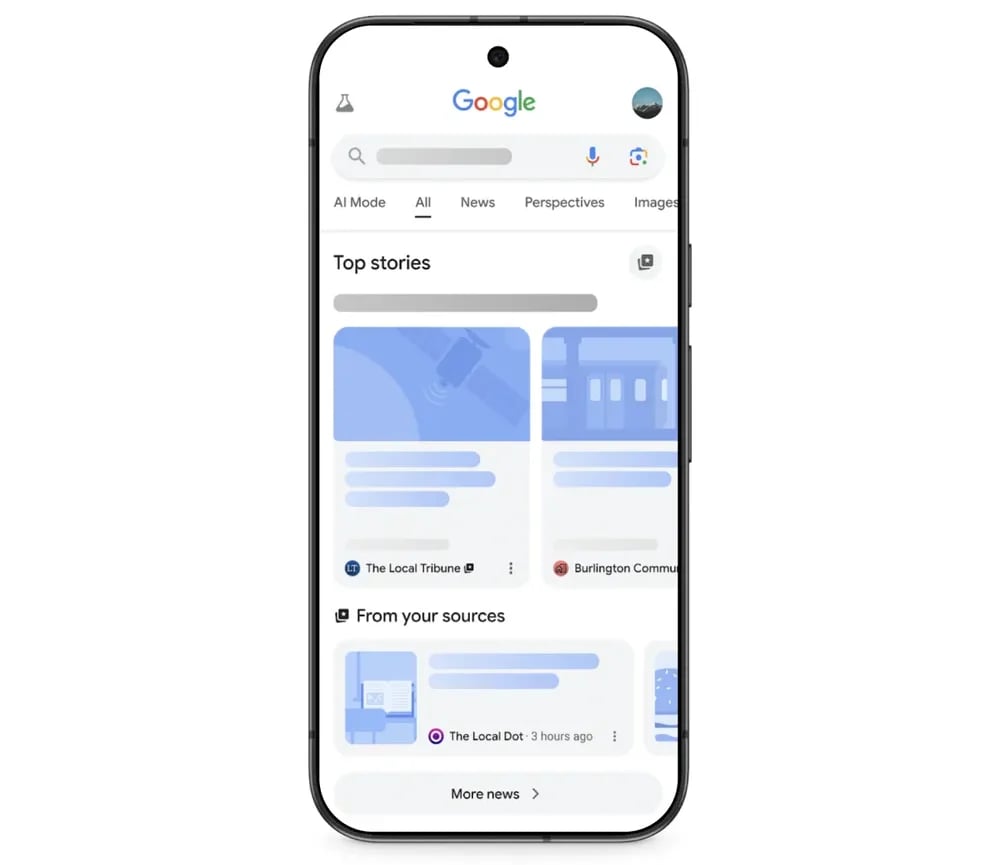Wyszukiwarka Google podsunie wyniki z ulubionych portali. 