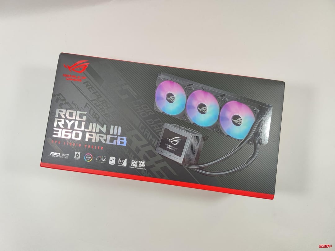 Test chłodzenia Asus ROG Ryujin III 360 ARGB