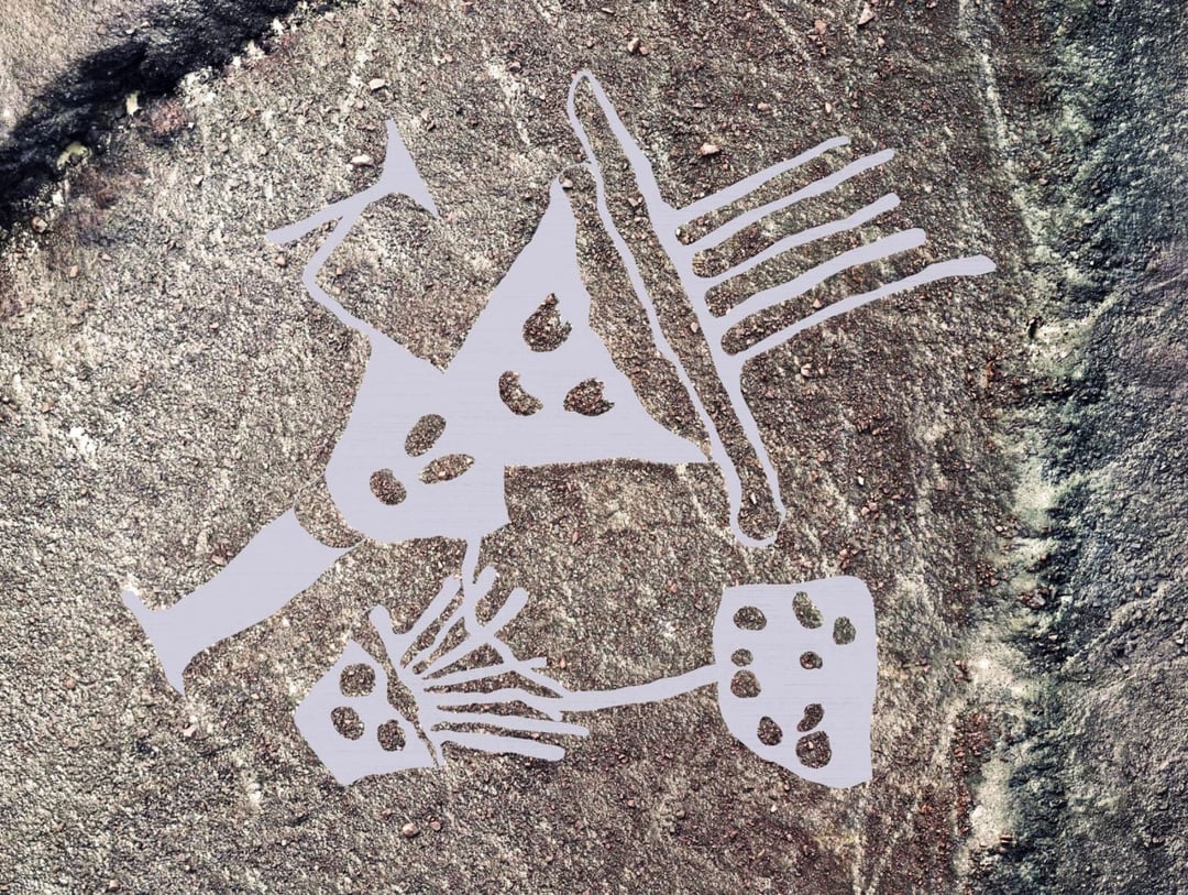 Gigantyczne postacie nie przypominają ludzi. Ktoś narysował je 2000 lat temu