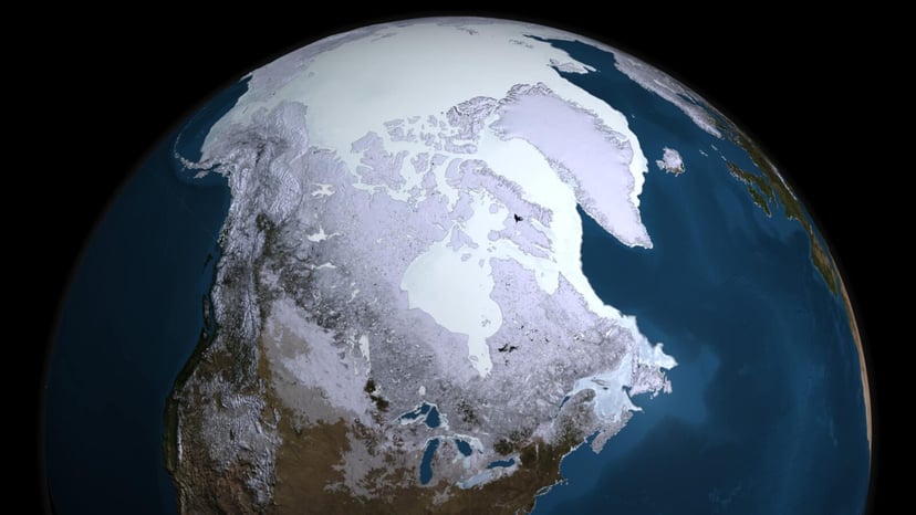 Nietypowe zjawisko. Wir polarny nad biegunem północnym zmienił kierunek