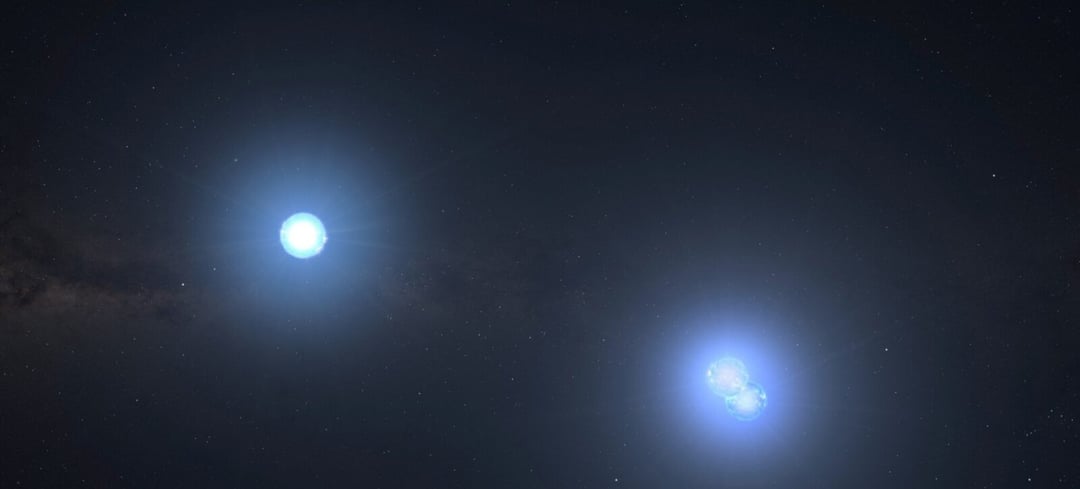 Gwiezdne trojaczki. Te trzy gwiazdy prawie się o siebie ocierają