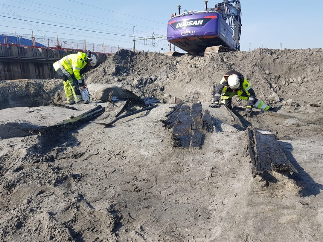 Drążyli tunel i natknęli się na statki sprzed wieków. Niebywałe odkrycie na północy Europy