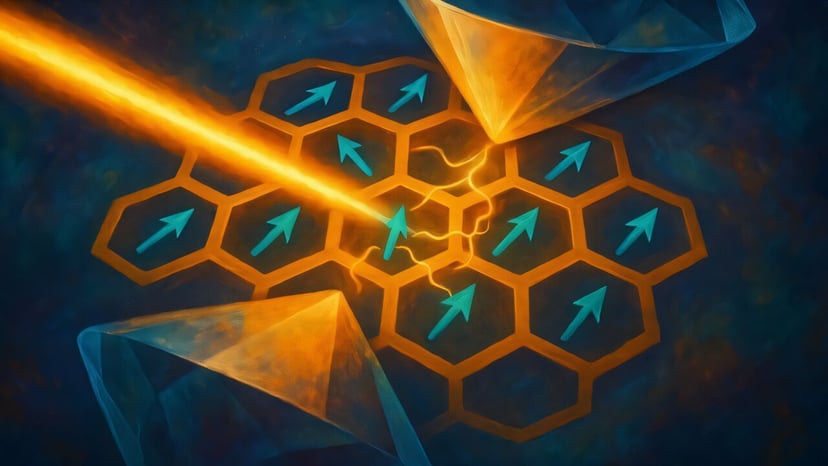 Ekstremalny nacisk zmienia zwykły materiał w kwantową zagadkę. Naukowcy odkryli klucz do budowy odpornych na błędy kubitów