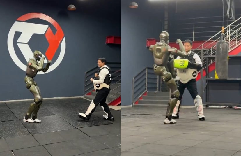 Robot humanoidalny T800 udowadnia realność swoich ruchów, nokautując własnego CEO