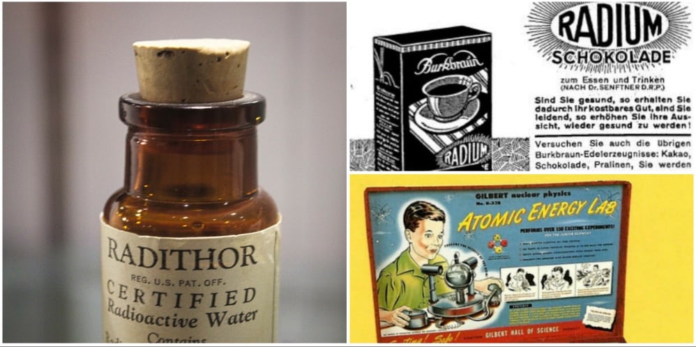 Radioaktywna czekolada, woda, kosmetyki. Kiedyś ludzkość nie bała się promieniowania