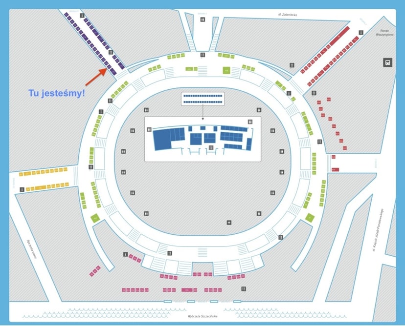 mapa Pikniku Naukowego 2015