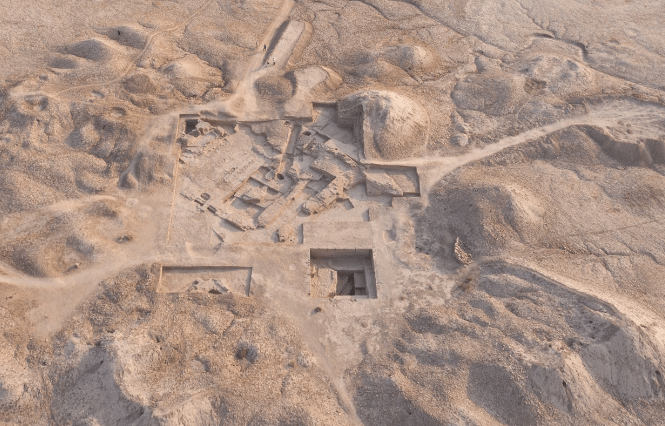 Girsu z lotu ptaka /Fot. British Museum
