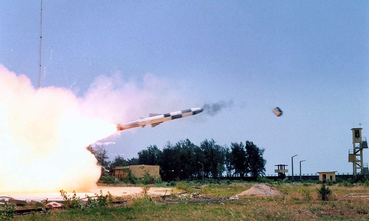 BrahMos, supersonic cruise missile successfully test firing as part of service life extension programme, from the Integrated Test Range (ITR), in Balasore, Odisha on May 21, 2018.
