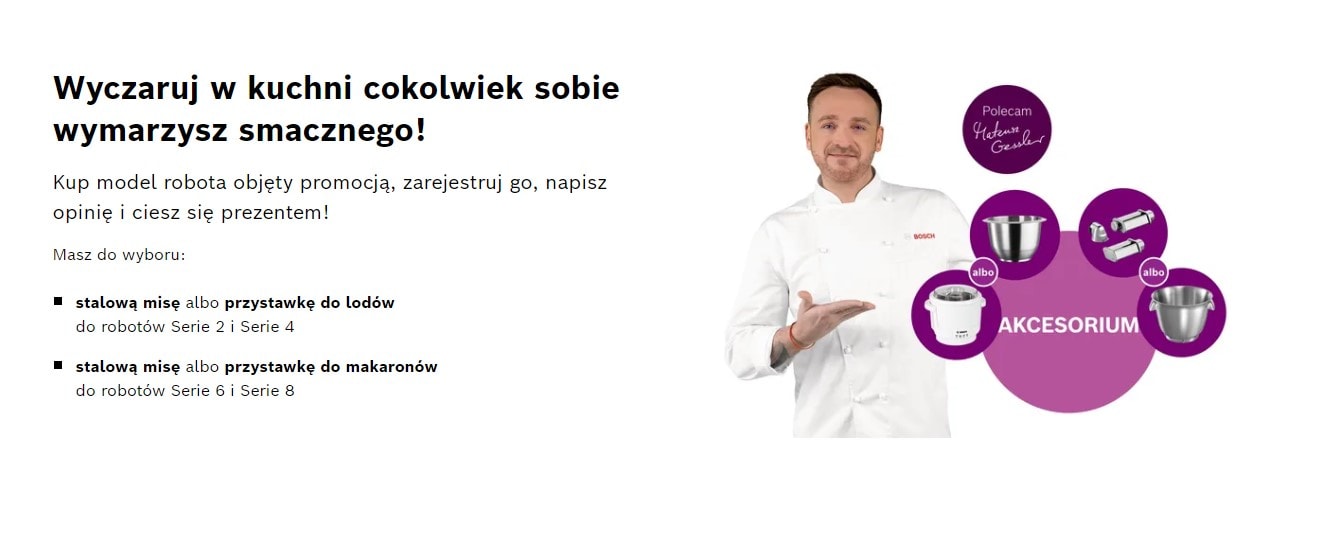 Bosch rozdaje wielkanocne prezenty. Wystarczy kupić robot kuchenny