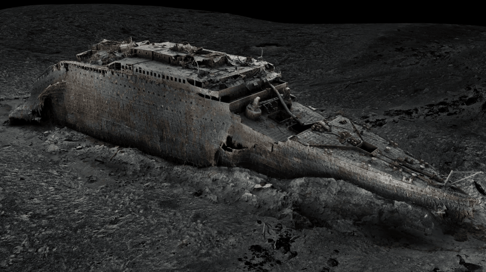 Skan wraku Titanica /Fot. Atlantic Productions
