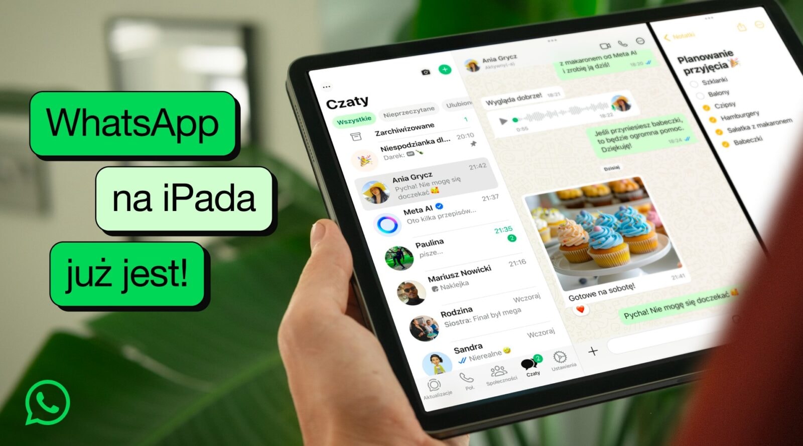 WhatsApp w końcu ma aplikację na iPada. Lepiej późno niż wcale