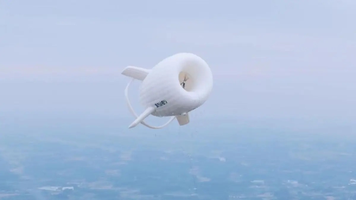 Czy to sterowiec, czy balon? Nie, to chińska latająca turbina wiatrowa