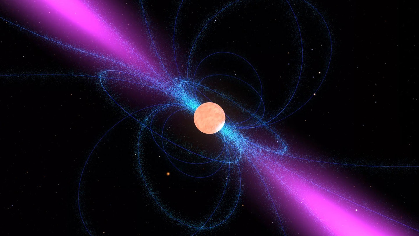 Pulsar – wizualizacja /Fot. NASA
