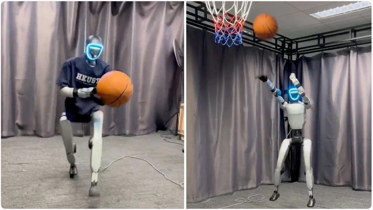 Humanoidalny robot Unitree rzuca za trzy i drybluje jak zawodowiec