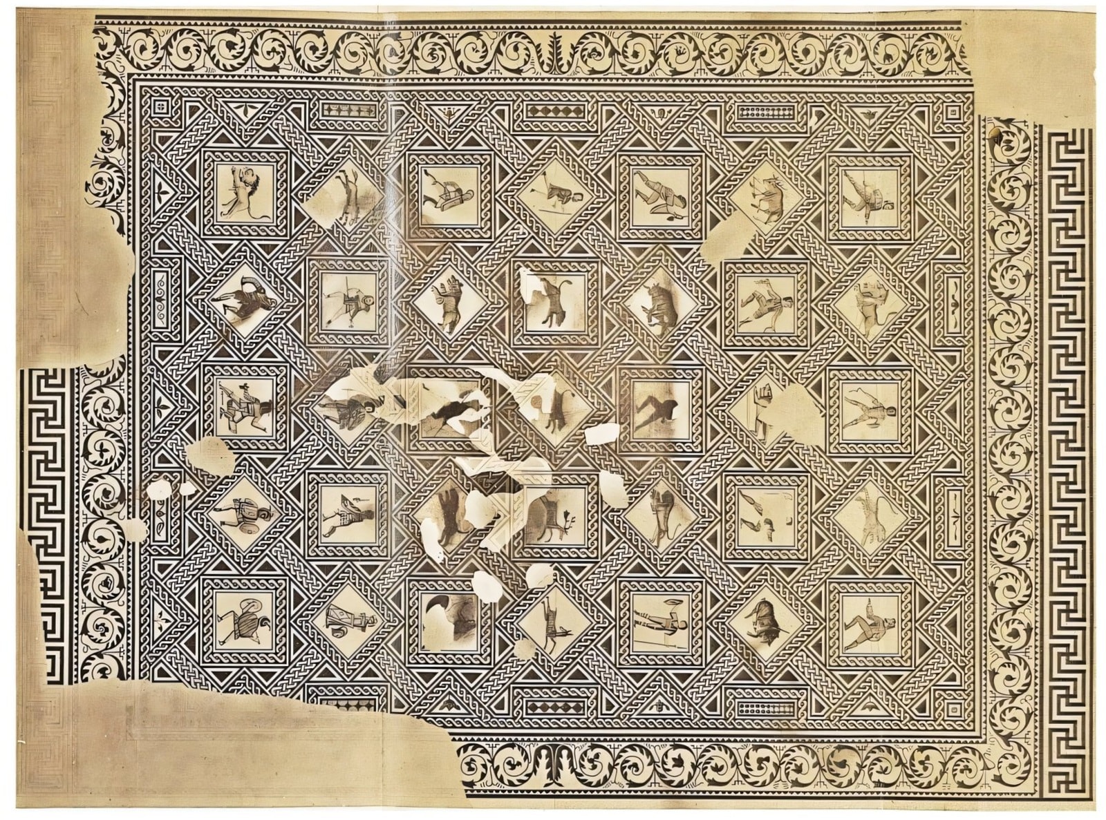 Kobiety stawały tam naprzeciw zwierzęcych bestii. Mozaika zdradza realia starożytnego Rzymu