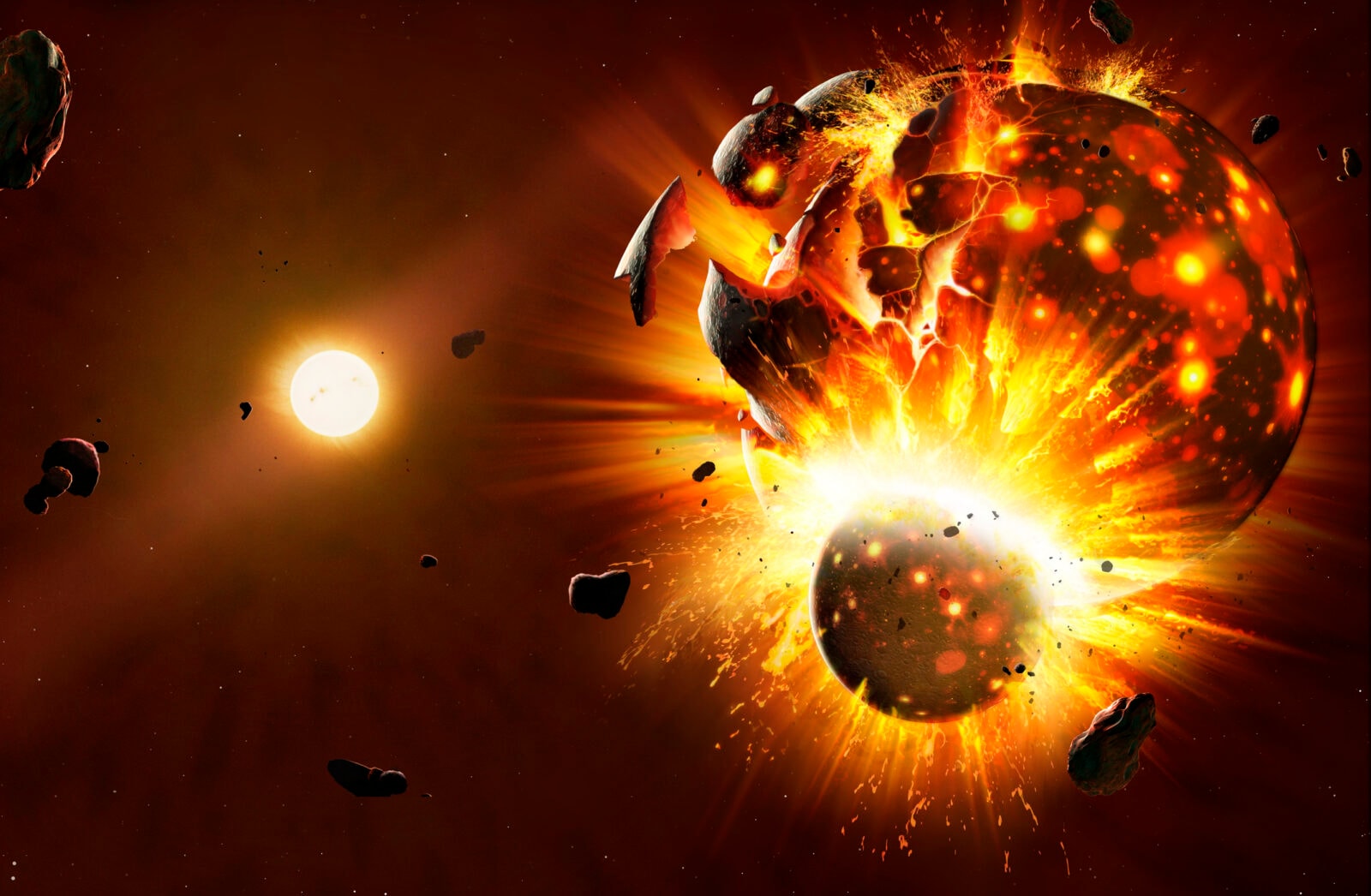 Ziemia “pożarła” inną planetę i dzięki temu powstało życie. Nowa fascynująca teoria