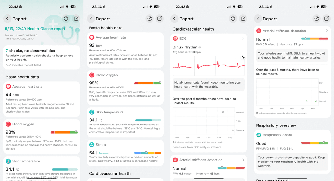 Huawei Watch 5 badania X-TAP