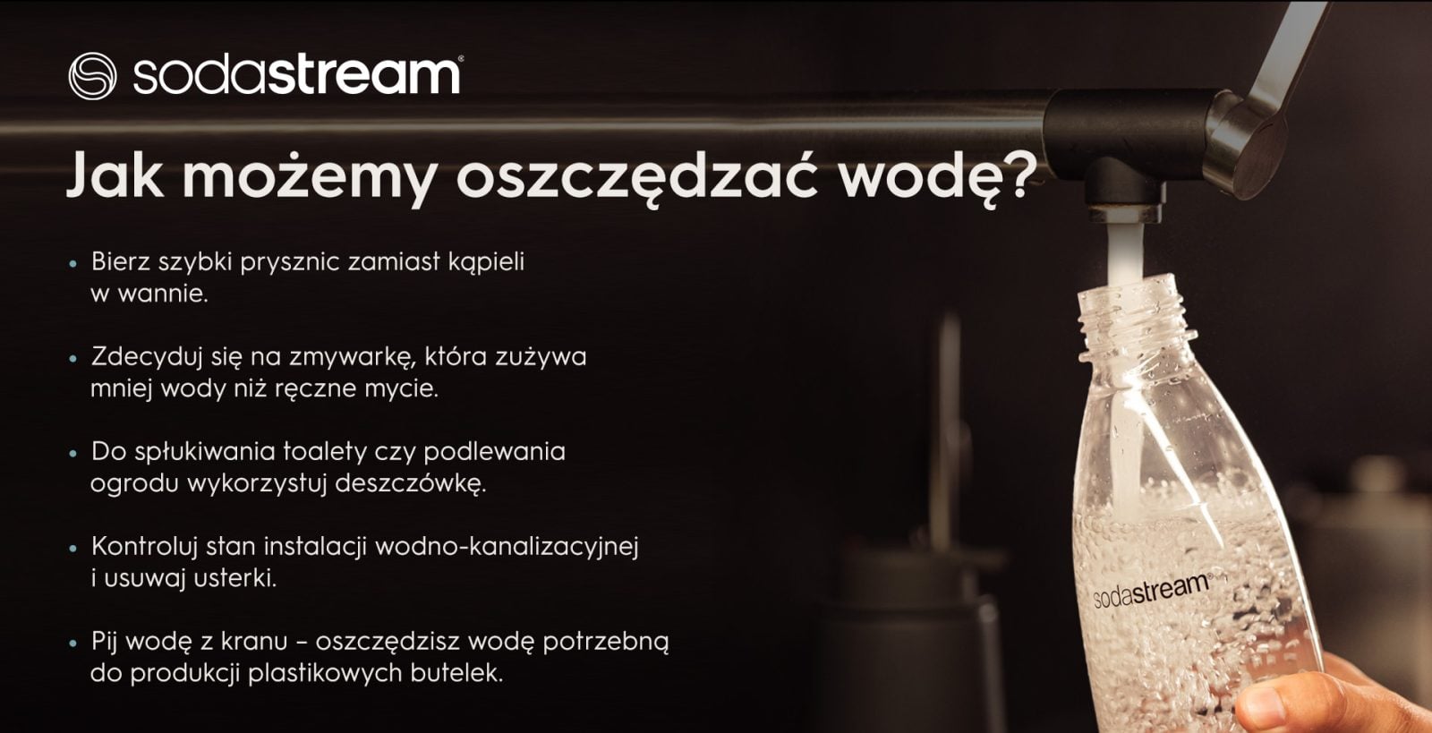 Jak możemy oszczędzać wodę? - infografika