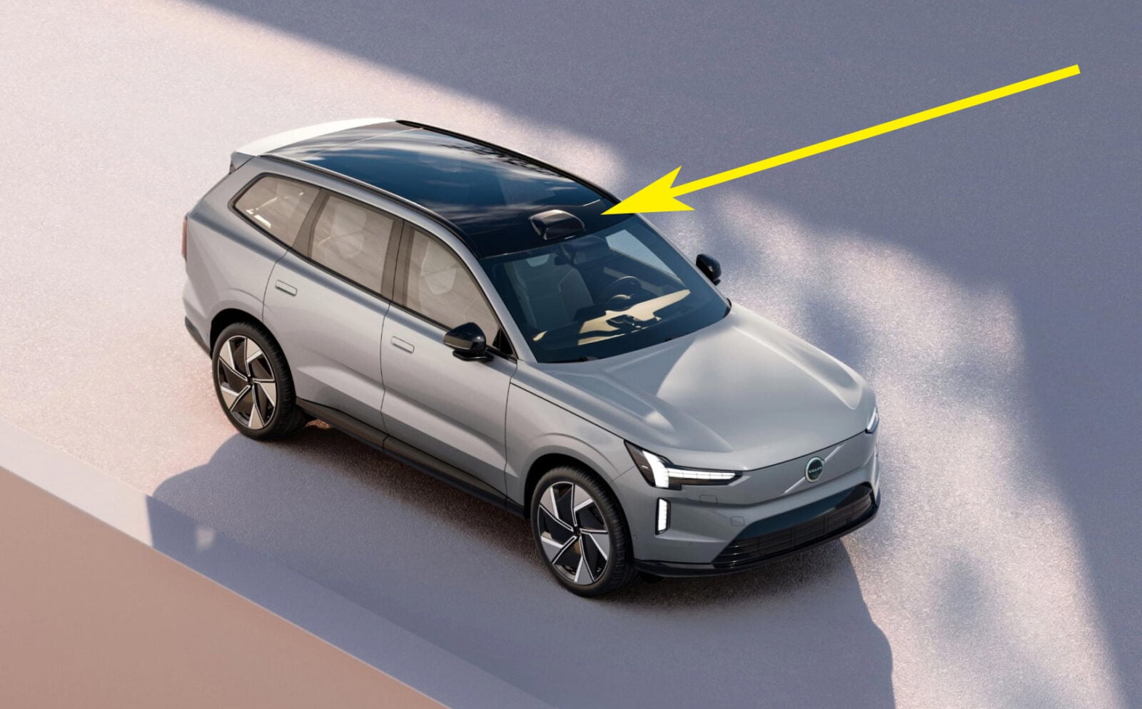 volvo ex90 z lidarem na dachu