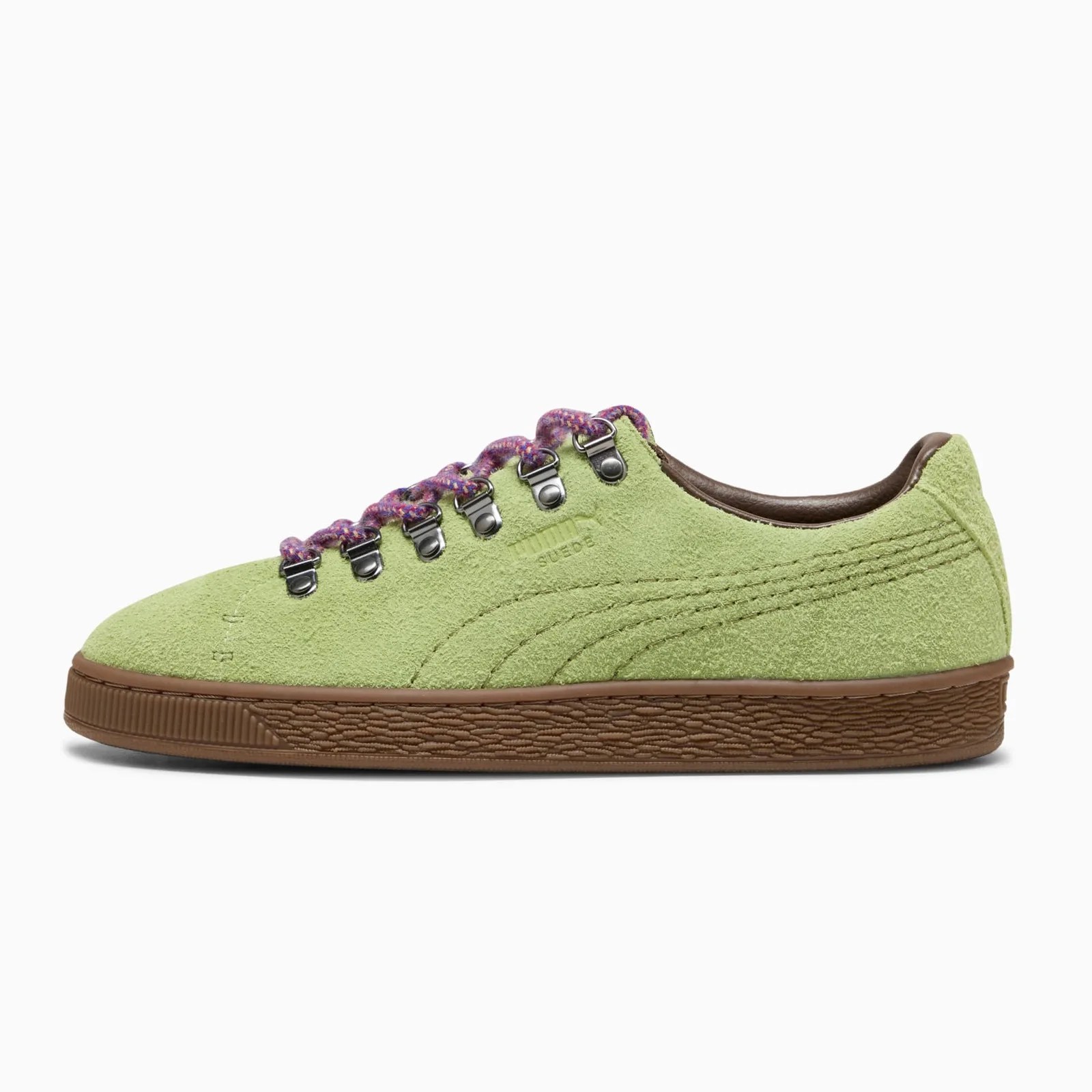 Zielone Puma Suede Hike z boku