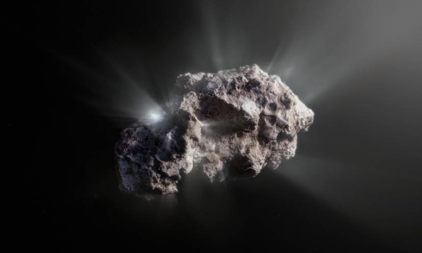 artystyczna-wizja-przedstawiajaca-komete-2i-borusov-fot-eso-m-kormesser