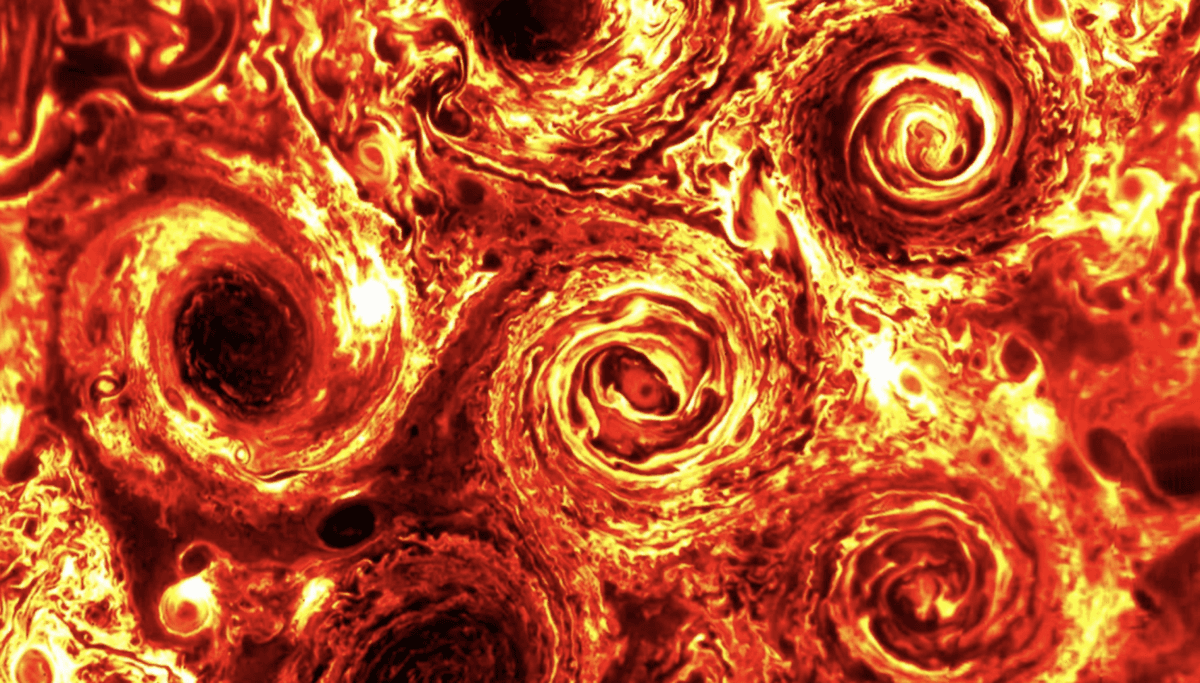 Nieprawdopodobne zdjęcie Jowisza &#8211; jak z obrazu Van Gogha /Fot. NASA
