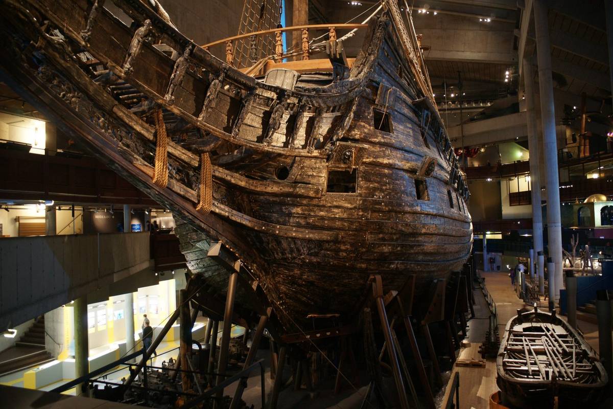 Statek Vasa w muzeum w Sztokholmie / źródło: Wikimedia Commons, CC-BY-SA-3.0
