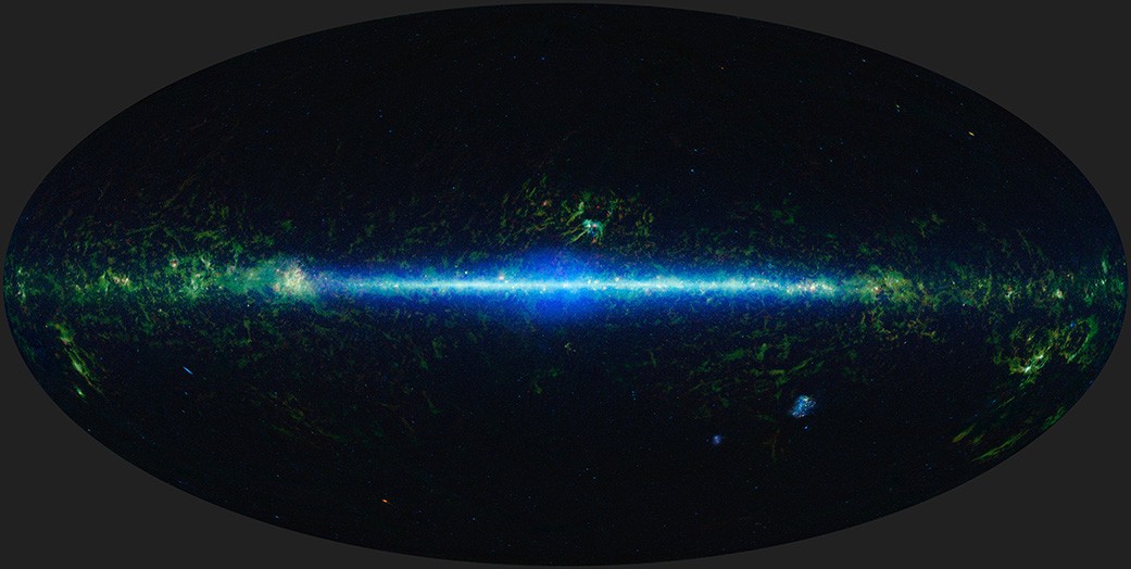 Mapa nieba stworzona przez NEOWISE /Fot. NASA
