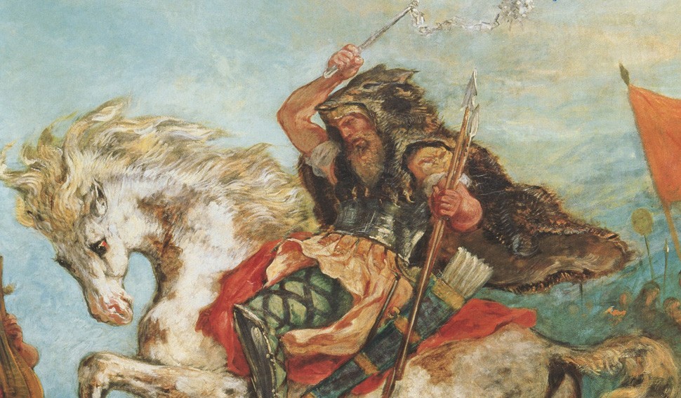 Attyla na obrazie Eugène Delacroix /Fot. Wikimedia Commons
