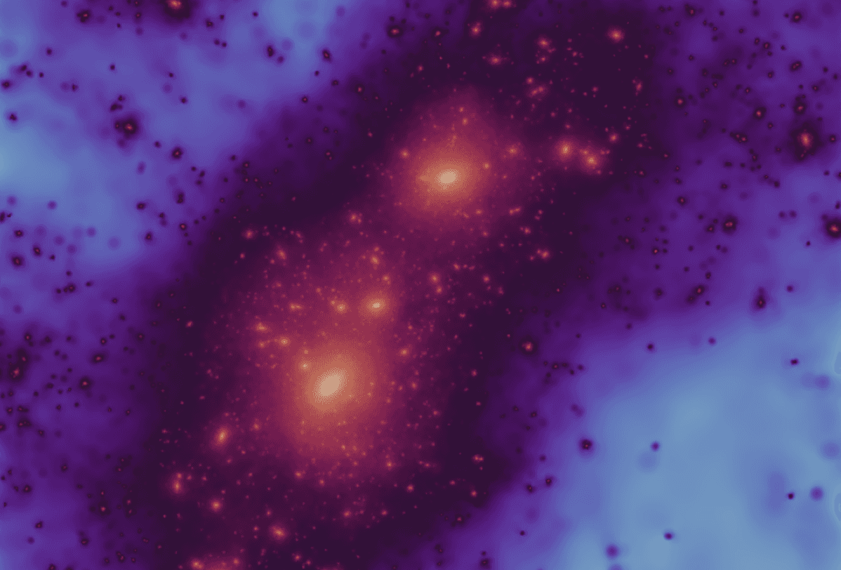 Jedna z najnowszych symulacji ciemnej materii potwierdza, że rozkład galaktyk satelitarnych wokół Drogi Mlecznej jest właściwy /Fot. University of Helsinki
