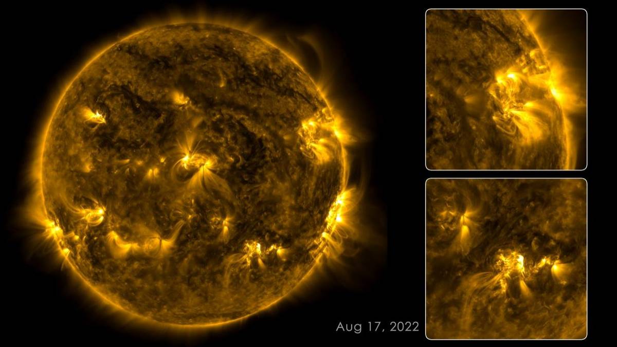 Niezwykły film poklatkowy przedstawiający Słońce /Fot. NASA
