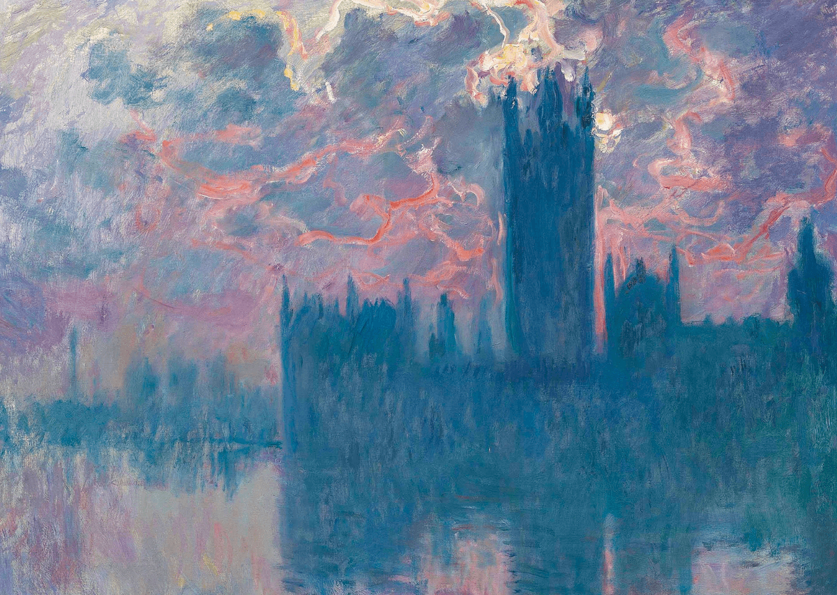 Impresjoniści także starali się uchwycić rzeczywistość &#8211; tu dzieło Moneta przedstawiające budynek parlamentu w Londynie /Fot. Wikimedia Commons
