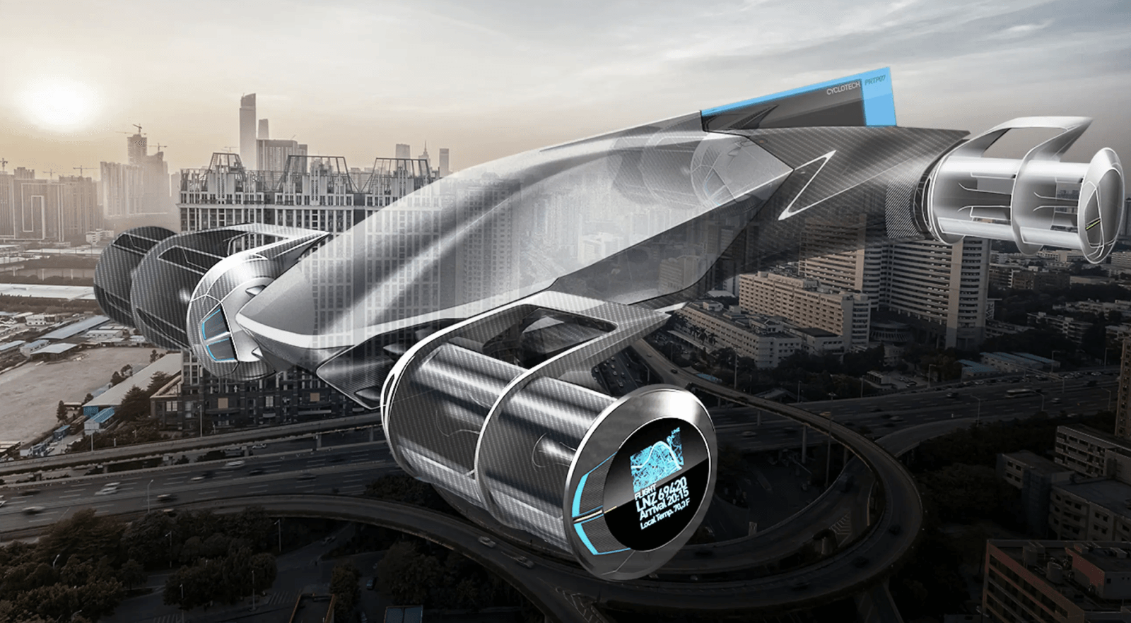 Tak mogą wyglądać latające taksówki wg CycloTech /Fot. CycloTech