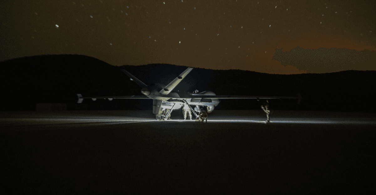 Dron MQ-9 Reaper z nowym zestawem autonomii /Fot. US Army
