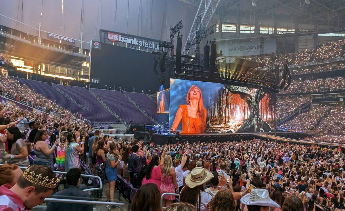 Taylor Swift podczas koncertu w Minneapolis / źródło: Michael Hicks, Wikimedia Commons, CC-BY-2.0
