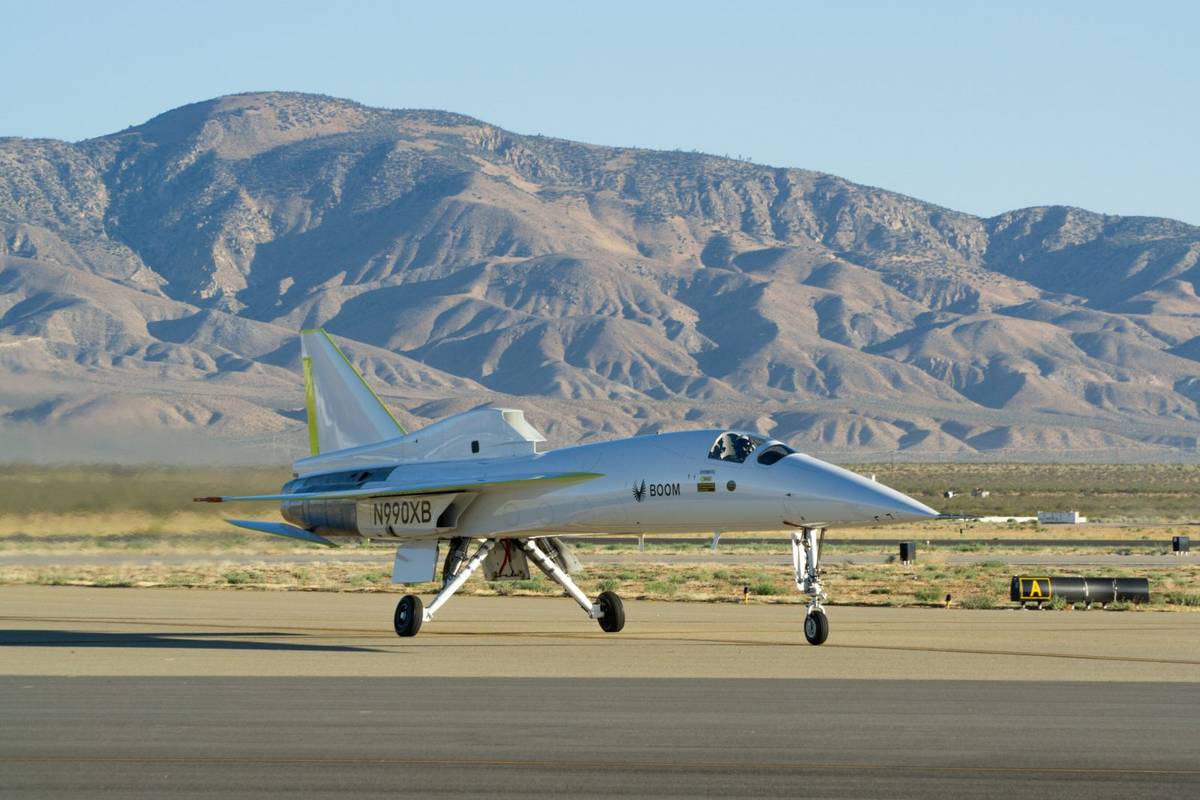 Samolot Boom Supersonic XB-1 na pustyni Mojave /Fot. Boom Supersonic
