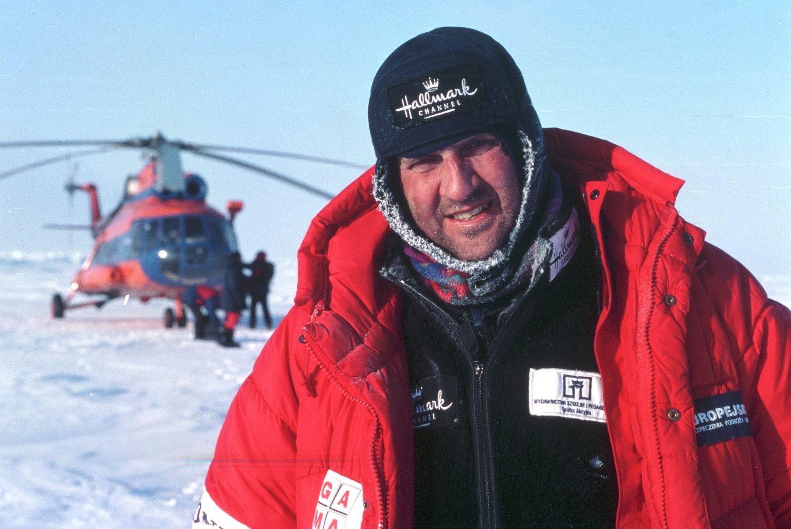 Marek Kamiński podczas wyprawy na biegun północny
