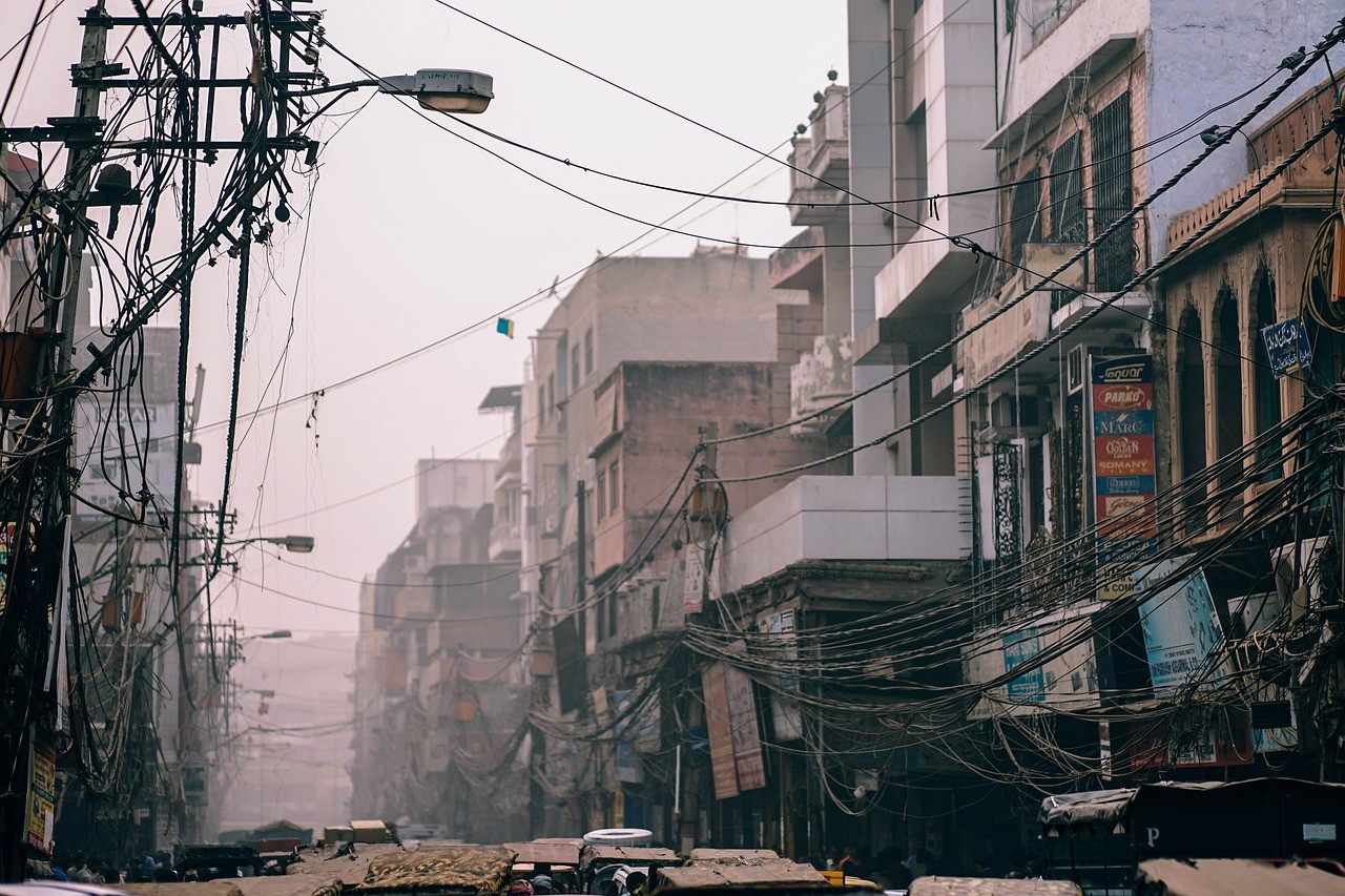 Zanieczyszczone powietrze w Delhi
