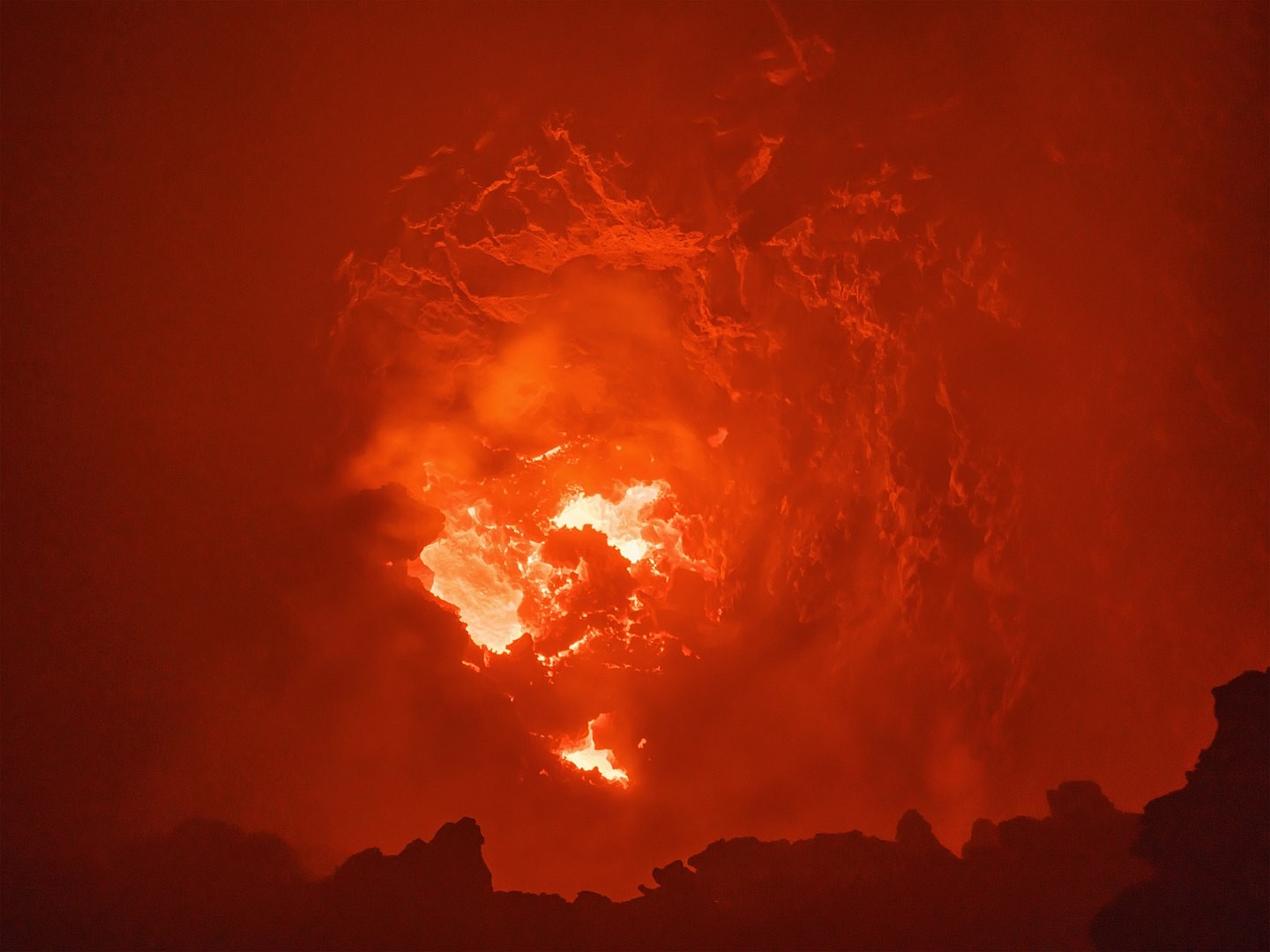 Erupcja Erta Ale w 2018 roku / źródło: A.Savin, WikiCommons
