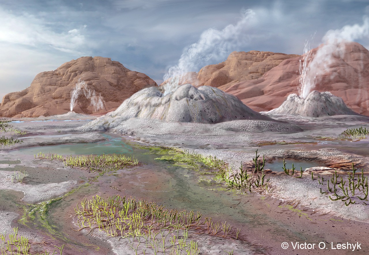 Wizualizacja środowiska 407 mln lat temu / źródło: Muzeum Historii Naturalnej, nhm.ac.uk, materiały prasowe
